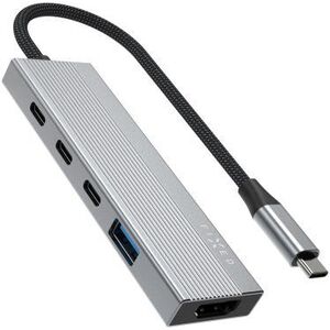 FIXED Core 5in1 USB-C laptop-tablet HUB, 100 W PD 3.0 Space Gray kép