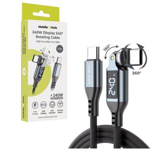 Mobile Origin 240W Display 540° Rotating USB-C to USB-C Cable 1m CB16 kép