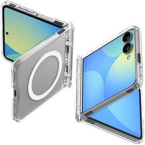 Spigen Ultra Hybrid Pro Clear White Samsung Galaxy Z Flip8 MagSafe tok kép