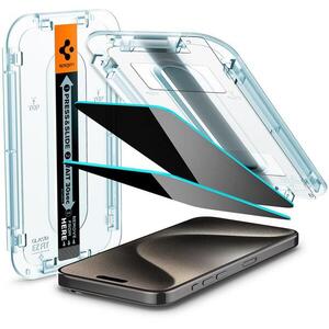 Spigen Glass tR EZ Fit HD Privacy 1 Pack iPhone 15 Pro Max üvegfólia kép
