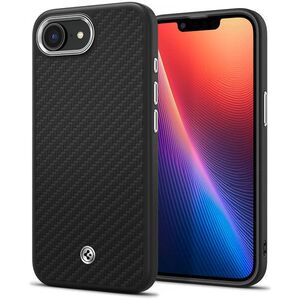 Spigen Enzo Aramid Matte Black iPhone 17e/16e MagSafe tok kép
