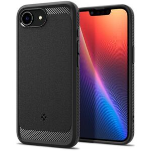Spigen Rugged Armor MagSafe Matte Black iPhone 17e/16e tok kép