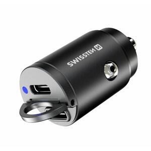 Swissten CL - Power Delivery, 2x USB-C, 45W, Nano, fekete kép