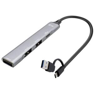 i-tec USB-A / USB-C Metal HUB 1x USB-C 3.1 + 3x USB 2.0 kép