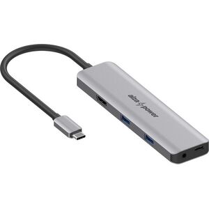 AlzaPower Metal USB-C Dock Station 5in1 (140 W) - asztroszürke kép