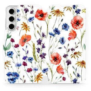 Mobiwear Samsung Galaxy A16 4G / 5G flip tok - mezei virágok kép