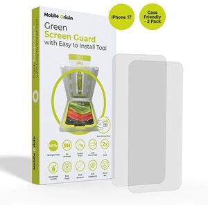 Mobile Origin Screen Guard With Easy Applicator case friendly 2 Pack iPhone 17 üvegfólia kép