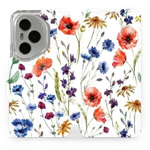 Mobiwear Flip Honor 400 Pro virágok tok kép