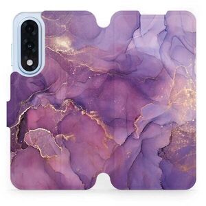 Mobiwear Flip OnePlus Nord 5 lila márvány tok kép