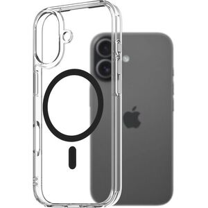 AlzaGuard Crystal Clear TPU Case Compatible with Magsafe iPhone 17 fekete tok kép