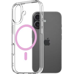 AlzaGuard Crystal Clear TPU Case Compatible with Magsafe iPhone 17 rózsaszín tok kép