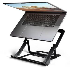 AXAGON STND-LAB 10-17, 3" Laptop állvány, alumínium, állítható magasság, fekete kép