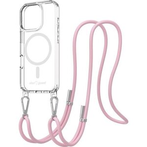 AlzaGuard Luxe Detach Lanyard Case Compatible with MagSafe for iPhone 15 rózsaszín tok kép