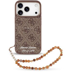 Guess PU 4G MagSafe Strap Limited Edition 299 hátlapi, iPhone 17 Pro, Brown kép