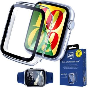 3mk Satin Armor WatchCase+ s tvrzeným sklem na Apple Watch (7/8/9) 41mm průhledný kép