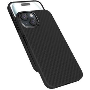 Epico Mag+ Carbon iPhone 15 Plus fekete MagSafe tok kép