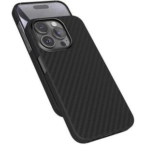 Epico Mag+ Carbon iPhone 15 Pro Max fekete MagSafe tok kép