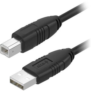AlzaPower LinkCore USB-A to USB-B 5 m - fekete kép