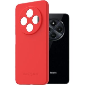 AlzaGuard Matte Case Xiaomi Redmi 14C / POCO C75 4G/ Redmi 14R 5G piros TPU tok kép