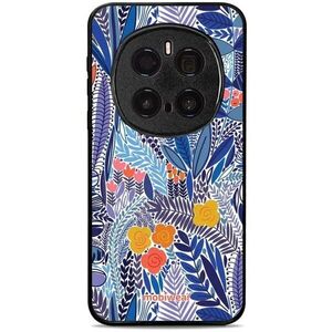 Mobiwear Glossy HONOR Magic7 Pro fényes tok - kék virágok kép
