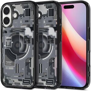 Spigen Ultra Hybrid MagSafe Zero One Black iPhone 17 tok kép