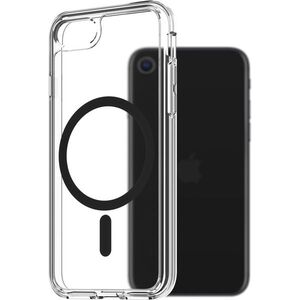 AlzaGuard Crystal Clear TPU Case Compatible with Magsafe iPhone 7 / 8 / SE 2020 / SE 2022 fekete tok kép