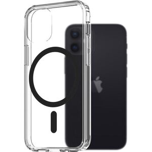 AlzaGuard Crystal Clear TPU Case Compatible with Magsafe iPhone 12 Mini fekete tok kép