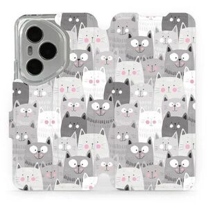 Mobiwear Flip Honor 400 Pro cicák tok kép