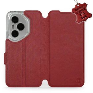 Mobiwear Flip Honor 400 Pro sötétpiros bőrtok kép