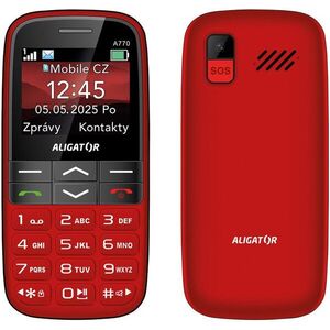 Aligator A770 Senior, piros + asztali töltő kép