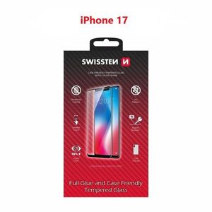 Swissten Case Friendly Apple iPhone 17 üvegfólia - fekete kép