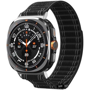 Spigen Fabric Band Hook And Loop Samsung Galaxy Watch Ultra 47mm szíj - fekete kép