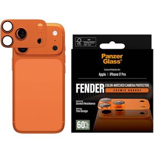 PanzerGlass FENDER Apple iPhone 17 Pro kameravédő elem - alumínium, narancsszín kép