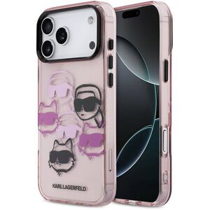 Karl Lagerfeld IML Multi K&CH Heads iPhone 17 Pro Max Pink tok kép