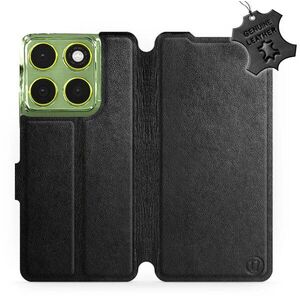 Mobiwear Flip Motorola Moto G06 power fekete bőrtok kép