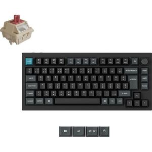 Keychron Q1 Ultra 8K Silk POM Red Mechanicus Black - HU kép