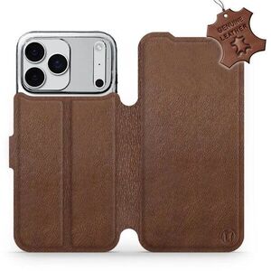 Mobiwear Flip Apple iPhone 17 Pro Max barna bőrtok kép