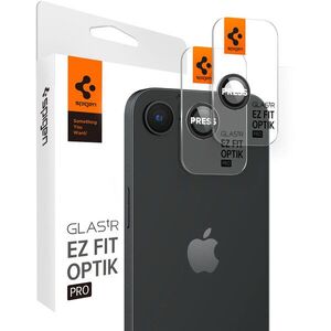 Spigen Glass tR EZ Fit Optik Pro 2 Pack Black iPhone 17e/16e kamera védő fólia kép