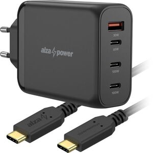 AlzaPower Ultimate X630 100W Fekete + Core USB-C 2.0 100 W 2m - fekete kép
