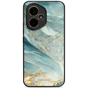 Mobiwear Glossy Honor 400 zöldes márvány fényes tok kép