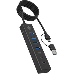 Icy Box IB-HUB1737-C3 7 USB porttal kép