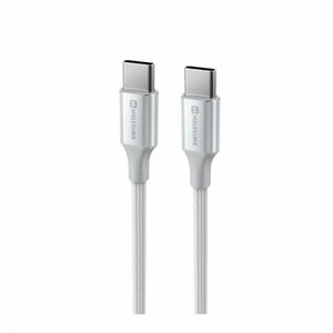 Swissten Textile II USB-C to USB-C 1, 5m, fehér kép