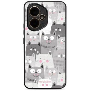 Mobiwear Glossy Honor 400 cicák fényes tok kép