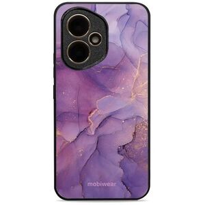 Mobiwear Glossy Honor 400 lila márvány fényes tok kép