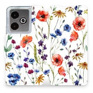 Mobiwear Flip Realme GT 7T virágok tok kép
