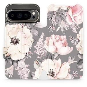 Mobiwear Flip Google Pixel 9 Pro virágok tok kép
