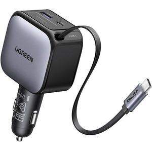 UGREEN Fast Car Charger with Retractable Cable, 60 W kép
