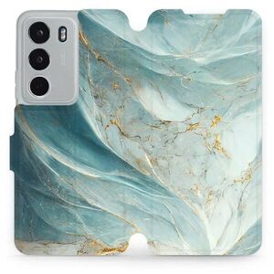 Mobiwear Flip Realme C71 zöldes márvány tok kép
