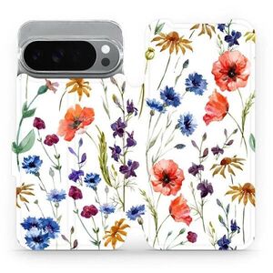Mobiwear Flip Google Pixel 10 Pro XL virágok tok kép
