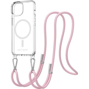 AlzaGuard Luxe Detach Lanyard Case Compatible with MagSafe for iPhone 13 rózsaszín tok kép